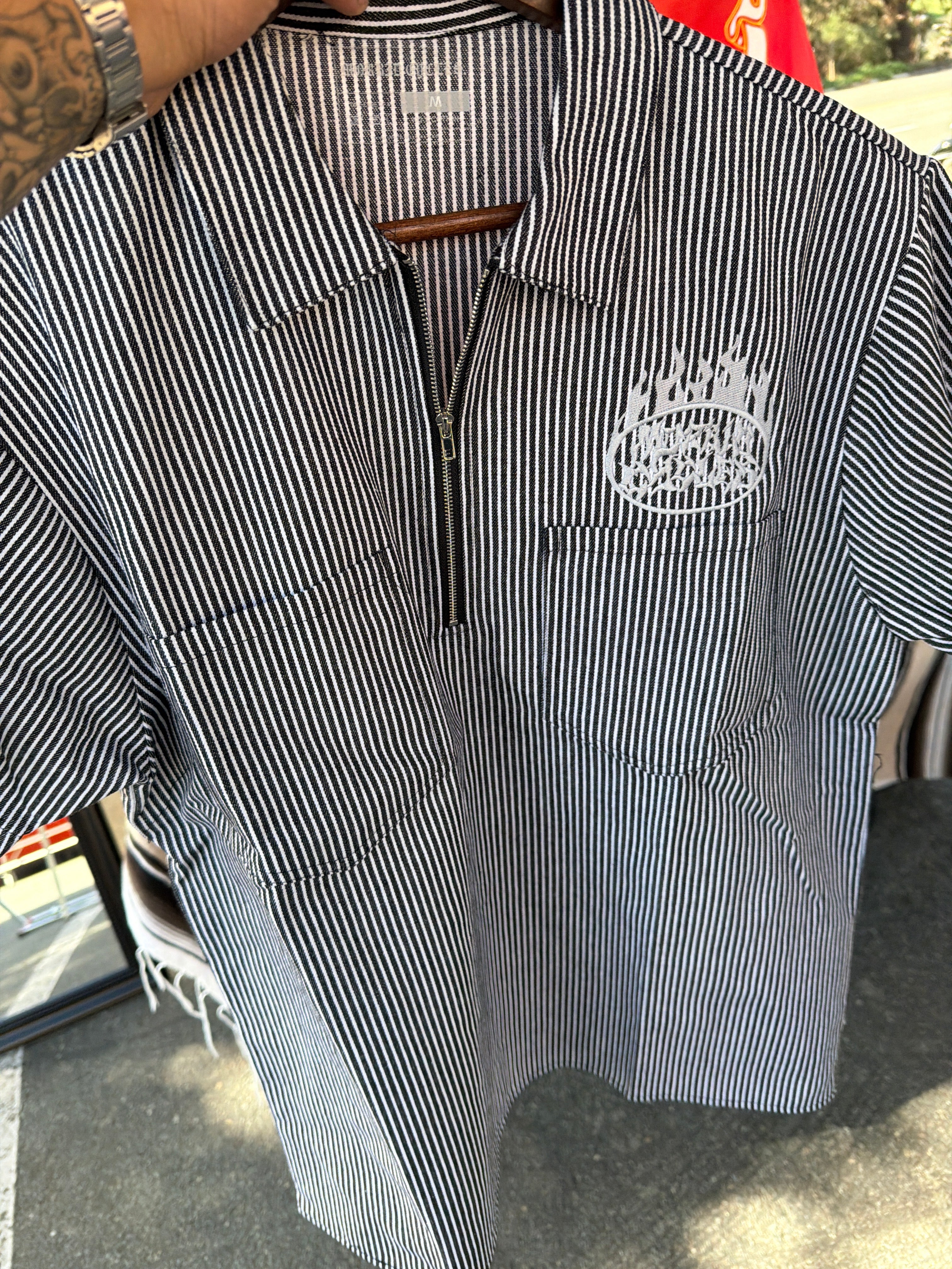 Mechanics Shirt Black Stripe